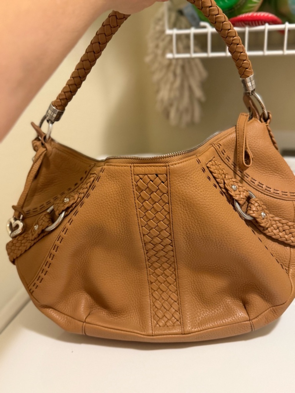 New Brighton Ryder Tan Shoulder Hobo Bag